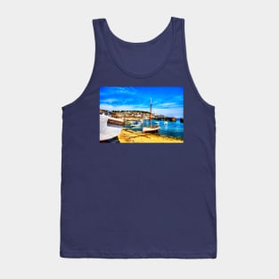 Mousehole Harbour Boat, Cornwall Tank Top